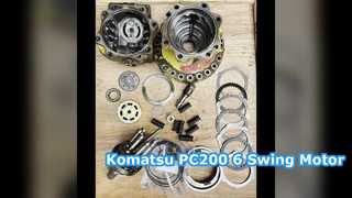 PC200-6 PC220-6 6D102 खुदाई करने वाले पार्ट्स स्विंग मोटर अस्सी 706-75-01170